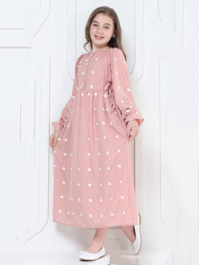 Hazan Kız Çocuk Elbise Pembe