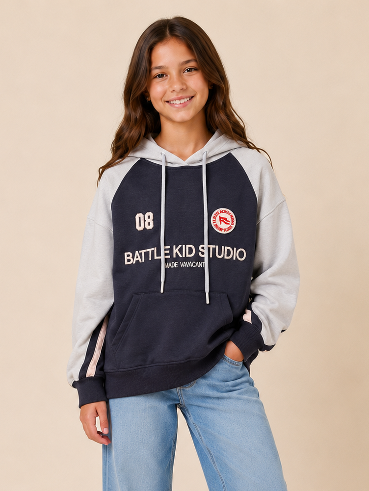 Hoodria Kız Çocuk Sweat Lacivert