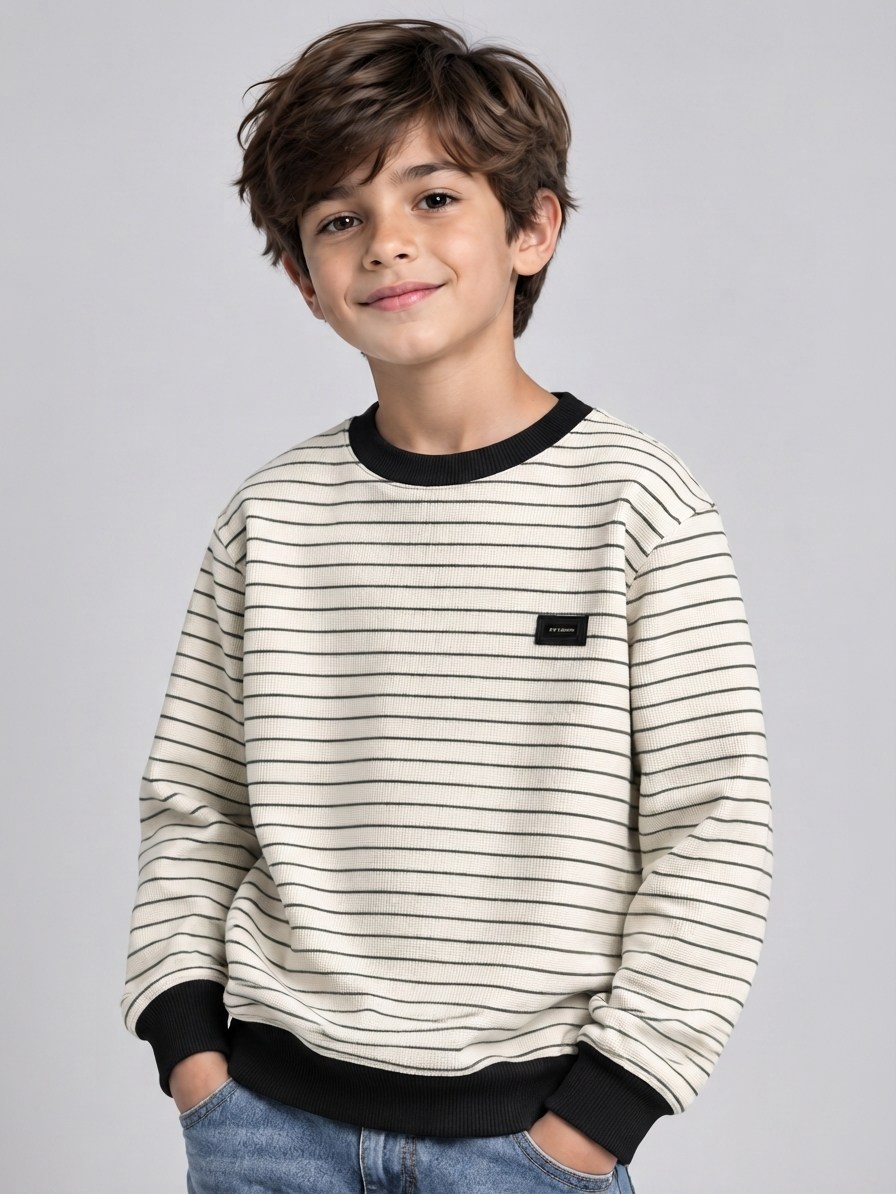 Karon Erkek Çocuk Sweatshirt Siyah