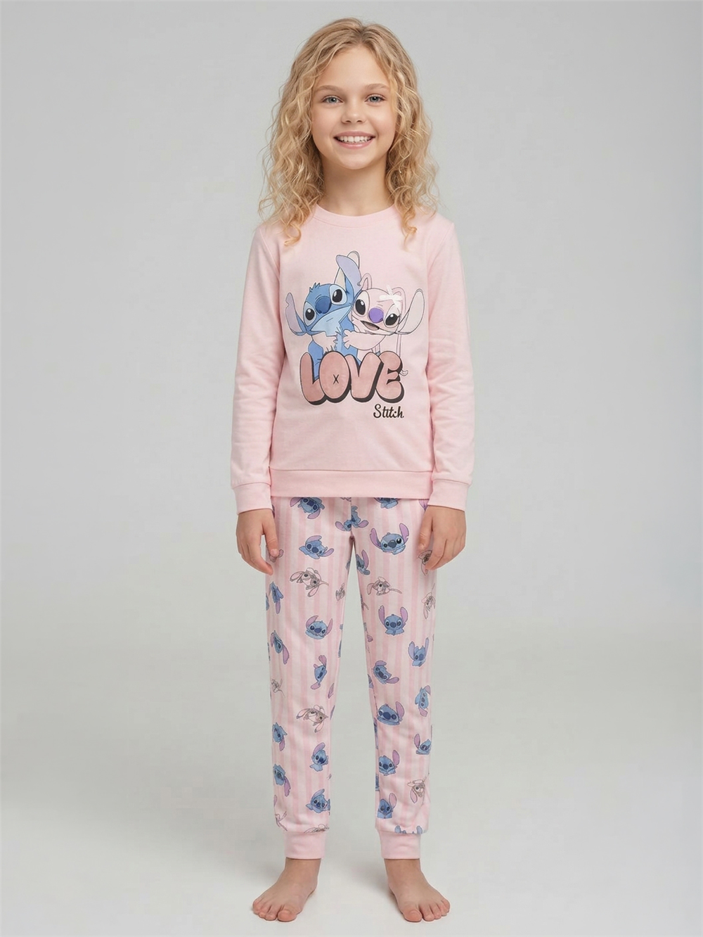 Lemina Kız Çocuk Pijama Takımı Pembe
