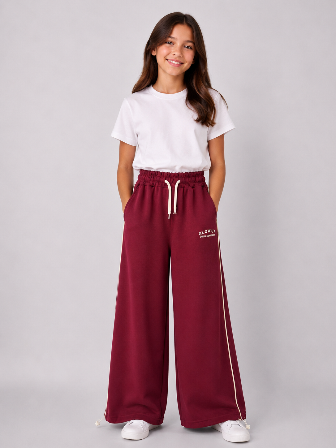 Mode Kız Çocuk Eşofman Altı Bordo