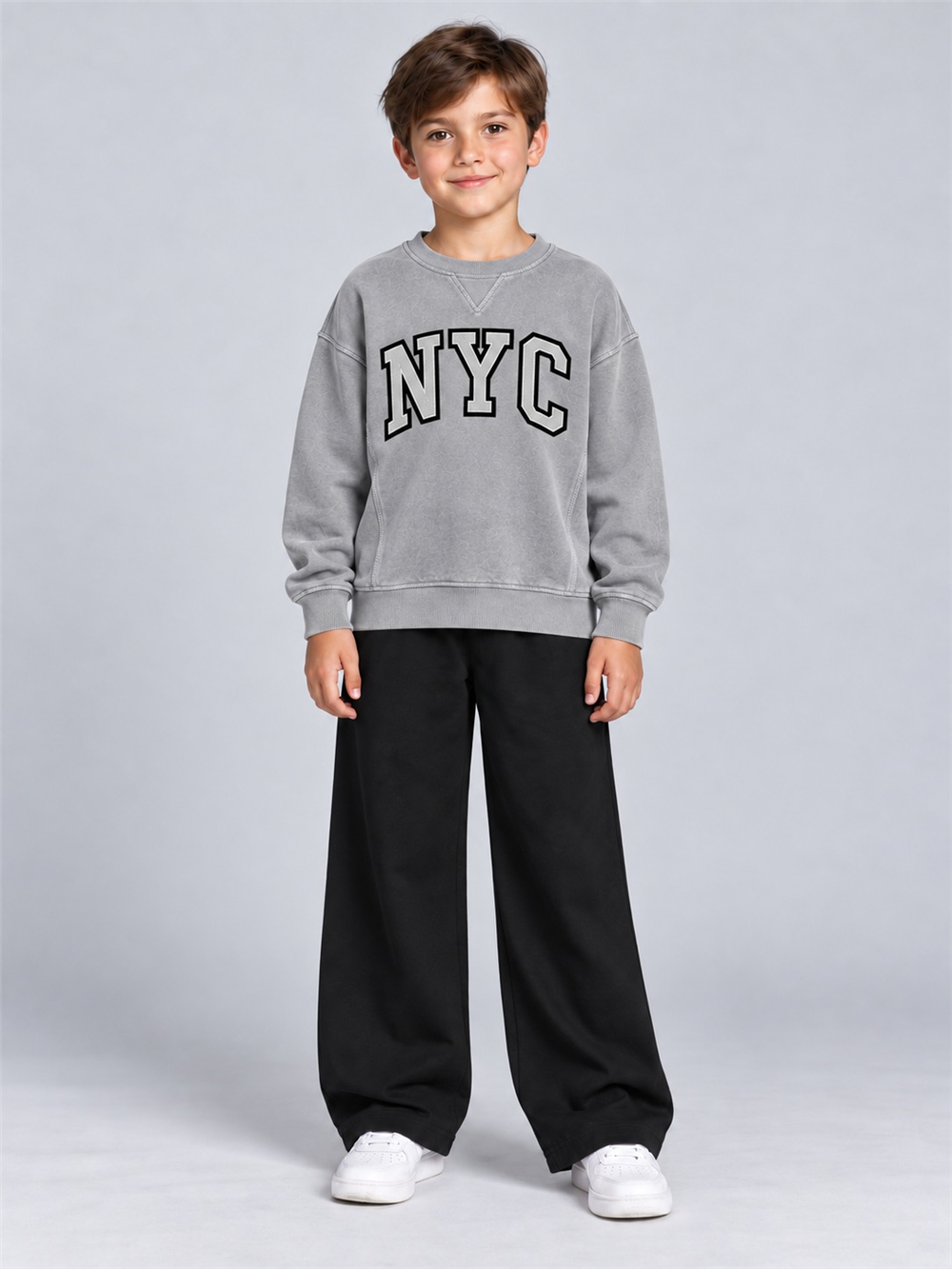 Newyork Erkek Çocuk Sweat Gri
