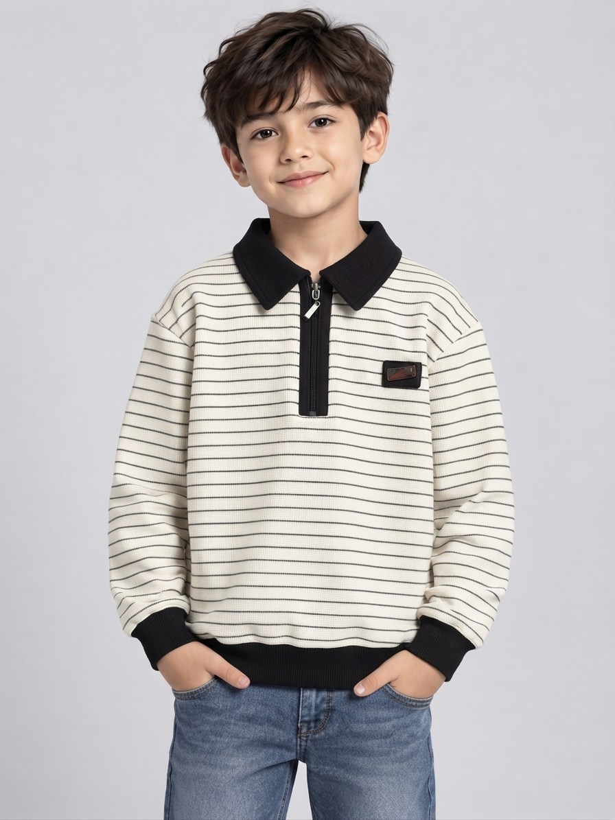 Saron Erkek Çocuk Sweatshirt Siyah