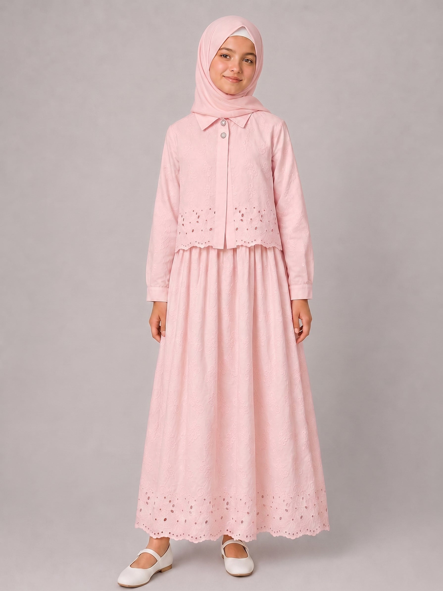Sima Kız Çocuk Elbise Pembe