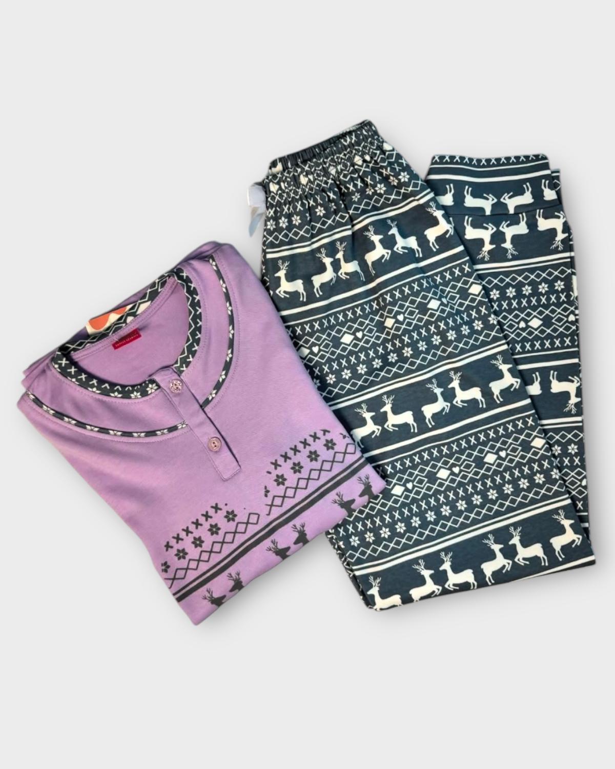 Tarık Pijama Takımı Lila