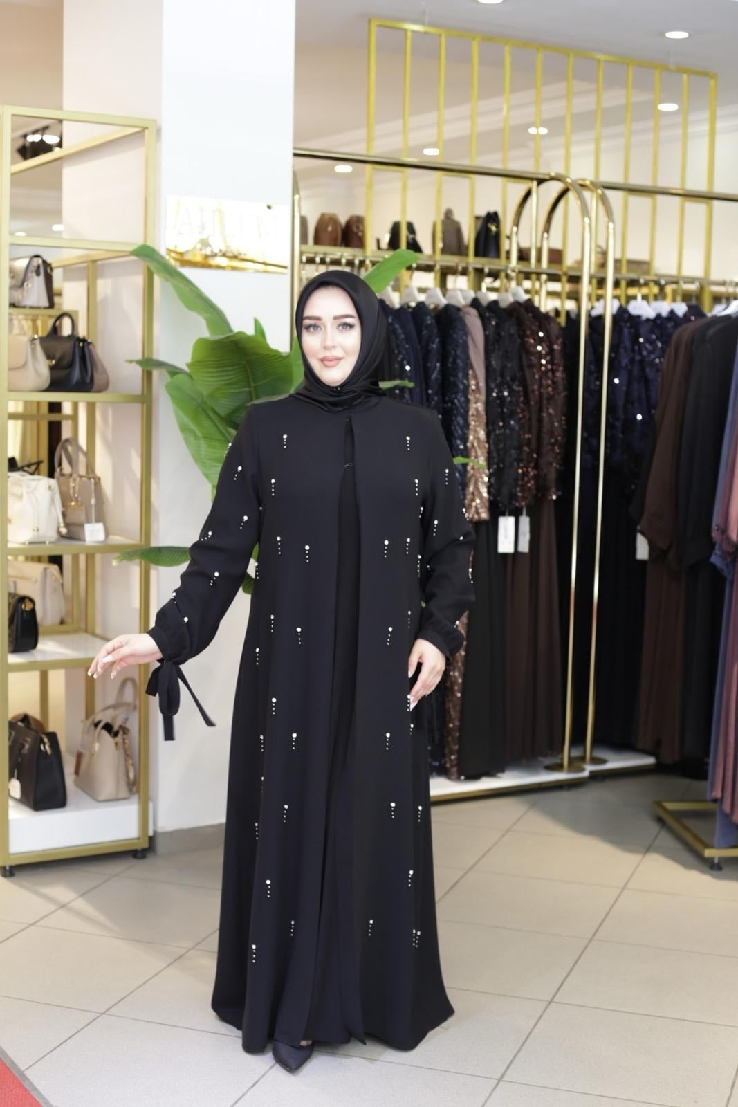 DAMLA TAŞ ABAYA TAKIM 7128 KOD