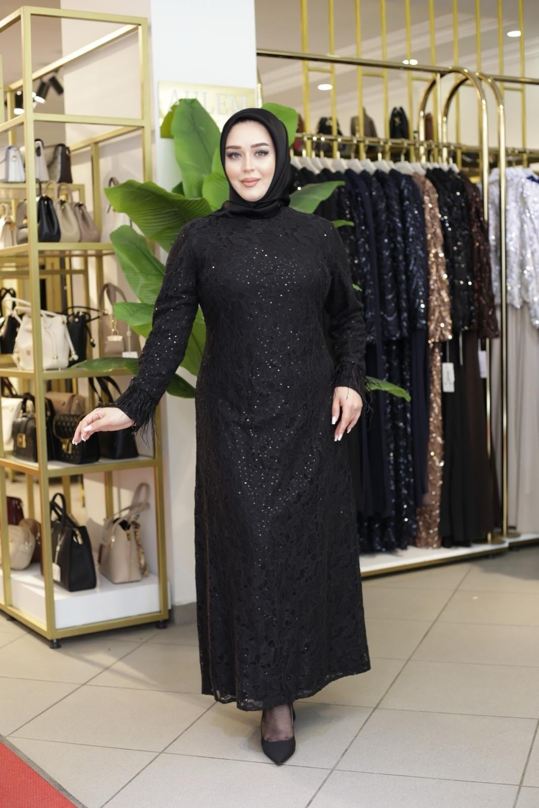 DANTEL ELBİSE A010 KOD