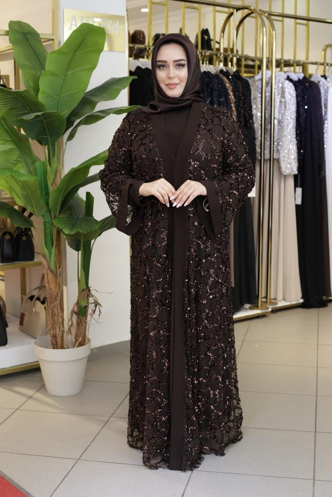 GECE IŞILTISI ABAYA TAKIM 820 KOD