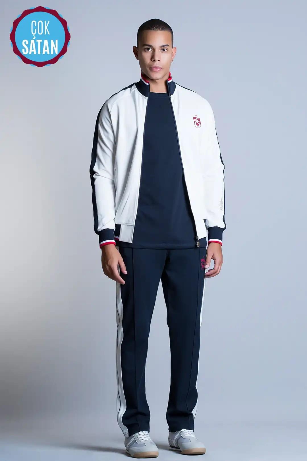 EŞOFMAN TAKIMI BORDO MAVİ ŞERİTLİ