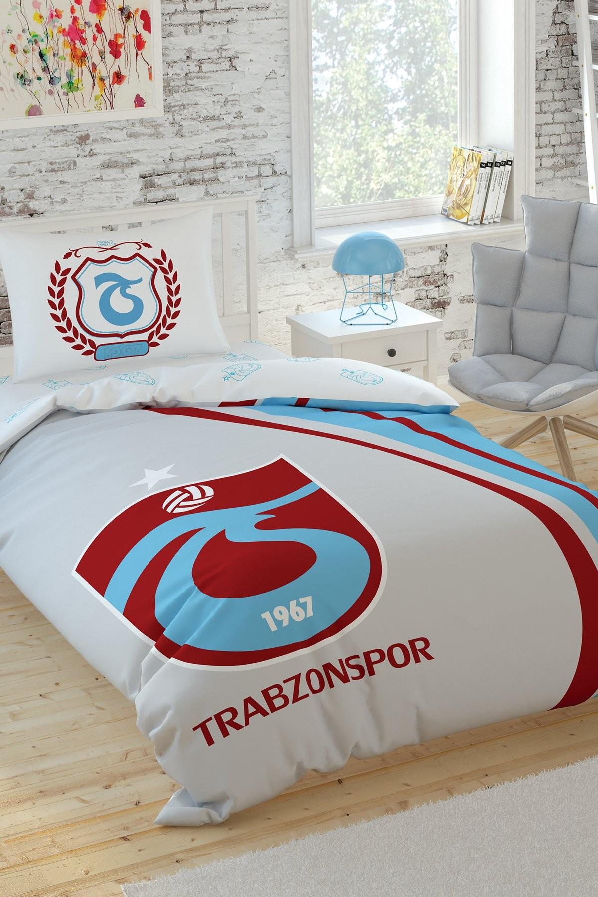 TAÇ LİSANSLI 1967 LOGOLU  TEK KİŞİLİK PAMUK NEVRESİM TAKIMI