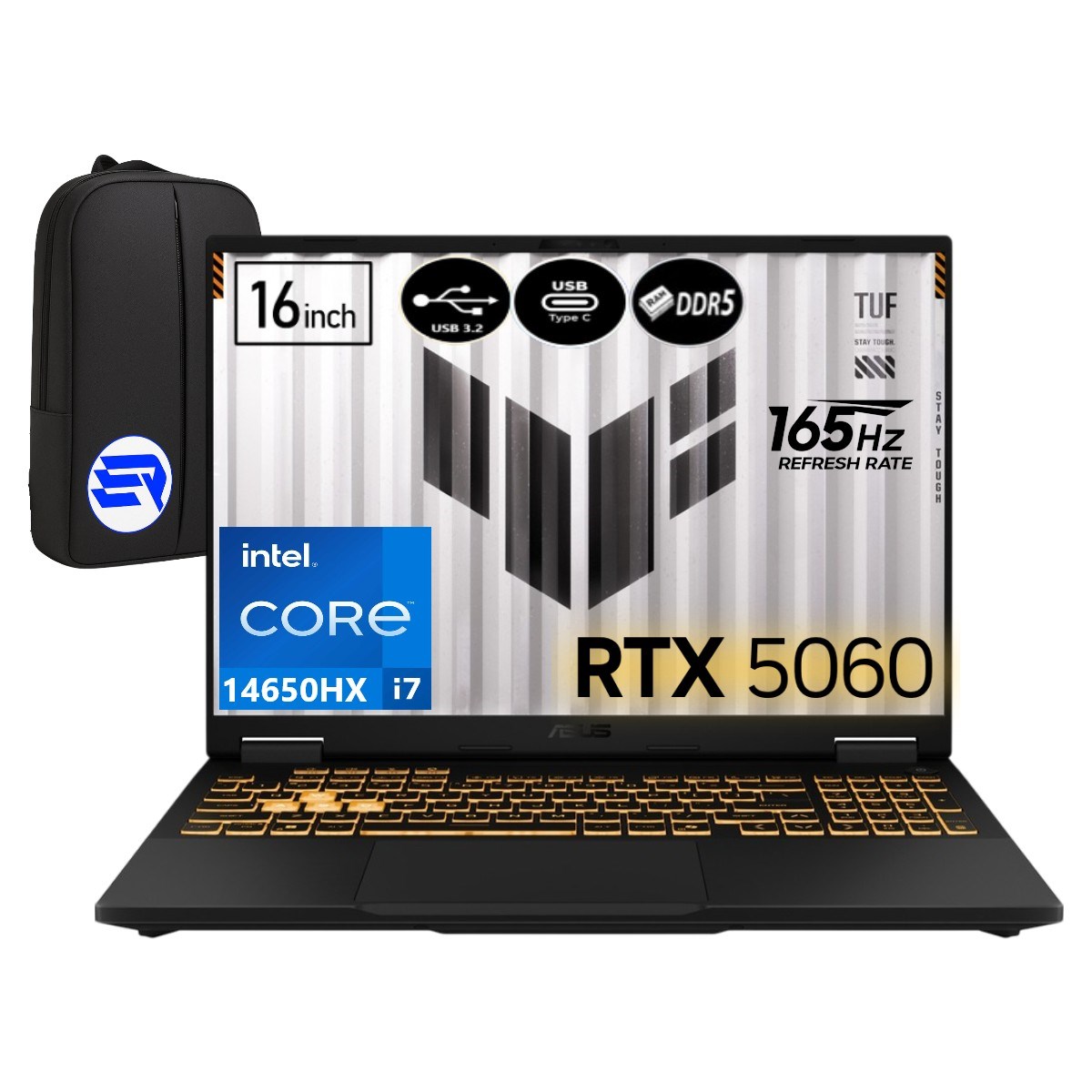 Asus Tuf Gamıng F16 FX608JMR-RV067EP9 Intel I7-14650HX 24GB Ram 2tb SSD RTX5060 16