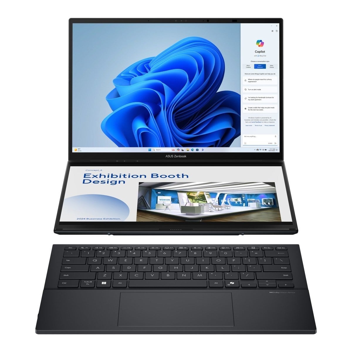 Asus Zenbook Duo UX8406CA-PZ133W Intel Core Ultra 9 285H 32GB 2tb SSD Windows 11 Home 14