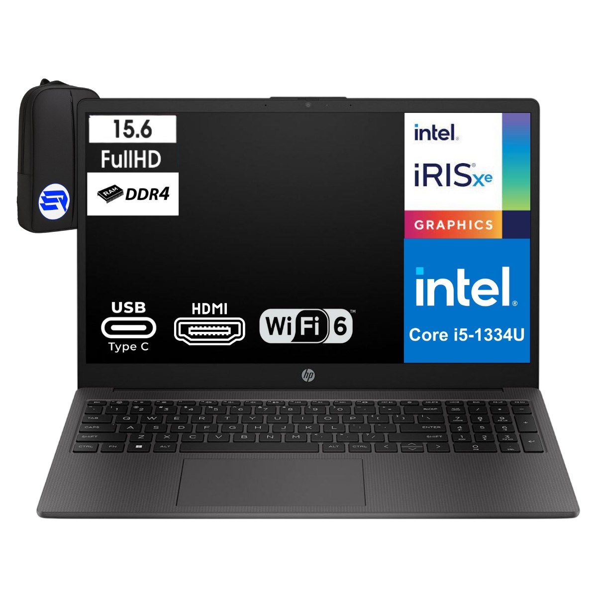 Hp 250 G10 Intel Core I5-1334U 24GB Ram 512GB SSD 15.6 Inç Full Hd WIN11 Pro B2PH6ESEP2 + Elektropasaj Çanta