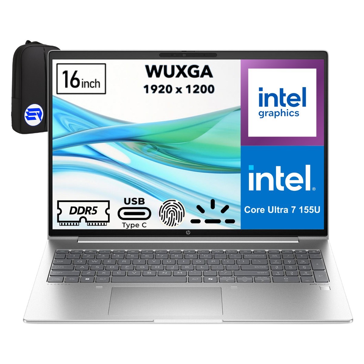Hp Probook 460 G11 Intel Core Ultra 7-155U 24GB Ram 2tb SSD 16'' Wuxga WIN11 Pro A23BCEAEP7 + Elektropasaj Çanta