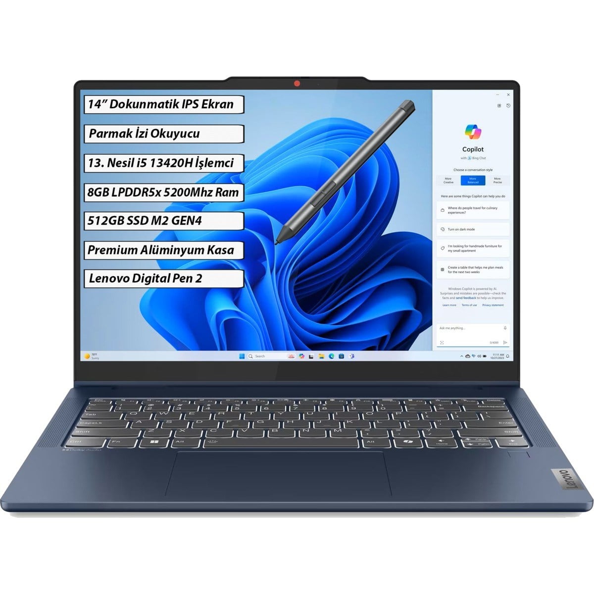IdeaPad 5 2-in-1 14IRH9 Intel Core i5 13420H 8GB 512GB SSD Windows 11 Home 14