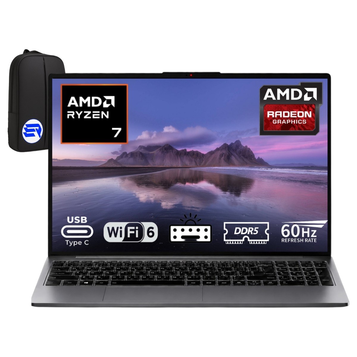 Ideapad Slim 3 Amd Ryzen 7-170 24GB Ram 512GB SSD Windows 11 Pro 15.3