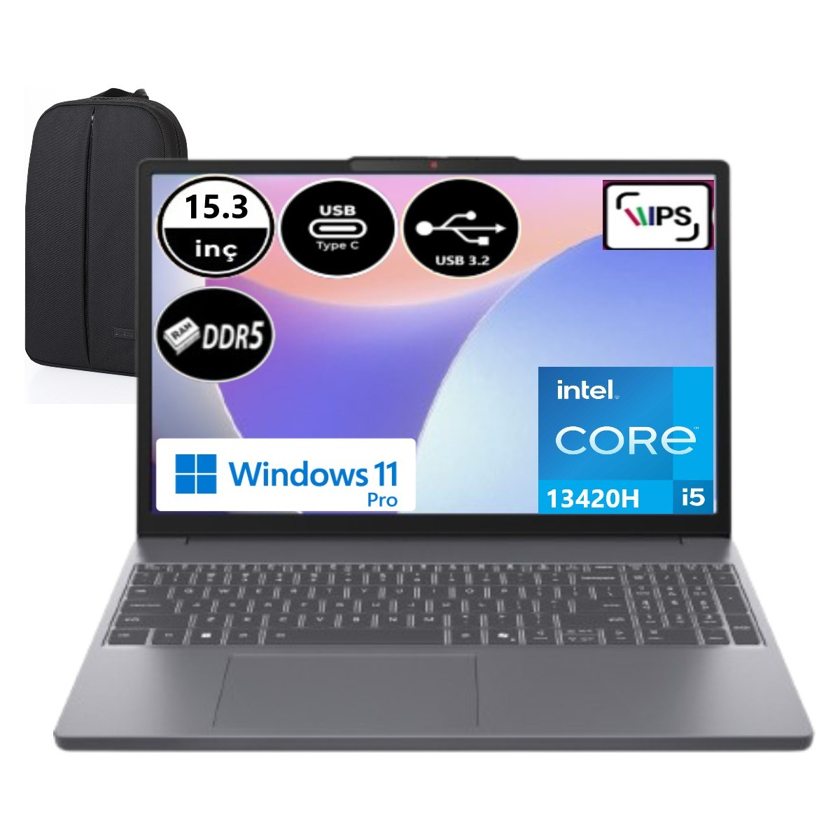 Ideapad Slim 3 Intel Core I5 13420H 12 GB Ram 1 Tb SSD Windows 11 Pro 15.3