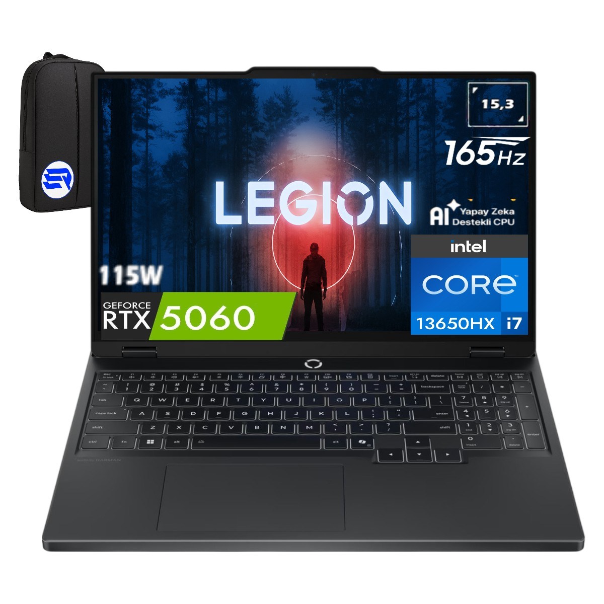 Lenovo Legion 5 15IRX10 Intel Core I7 13650HX 24GB Ram 1tb SSD RTX5060 (115W) 15.3