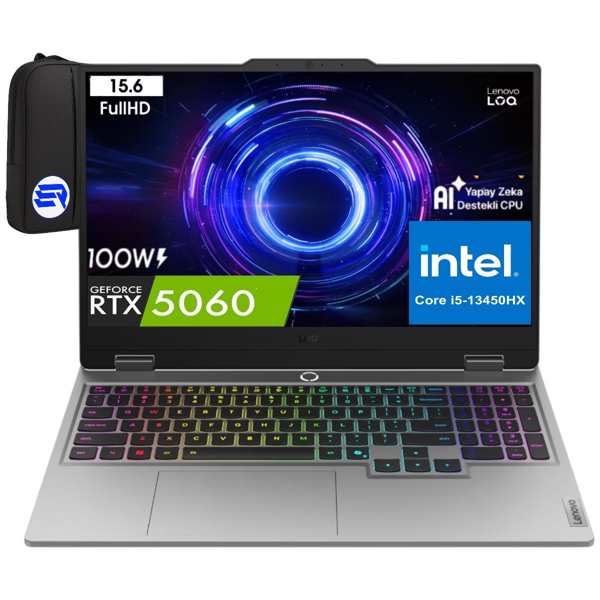 Lenovo Loq 15IRX10 83JE00ENTREP1 I5-13450HX 32GB Ram 512GB SSD RTX5060 15.6