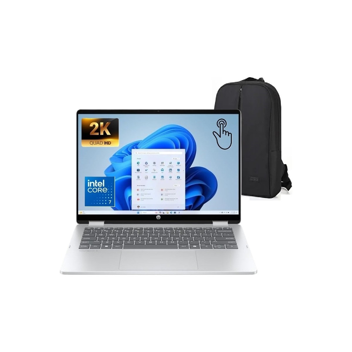 Omnibook 5 Flip Intel Core 7 150U 16GB Ddr5 5 1tb SSD 14'' IPS Windows 11 Pro BT0A0EA Dokunmatik Ekran Dizüstü Bilgisayar+ Snertech Çanta
