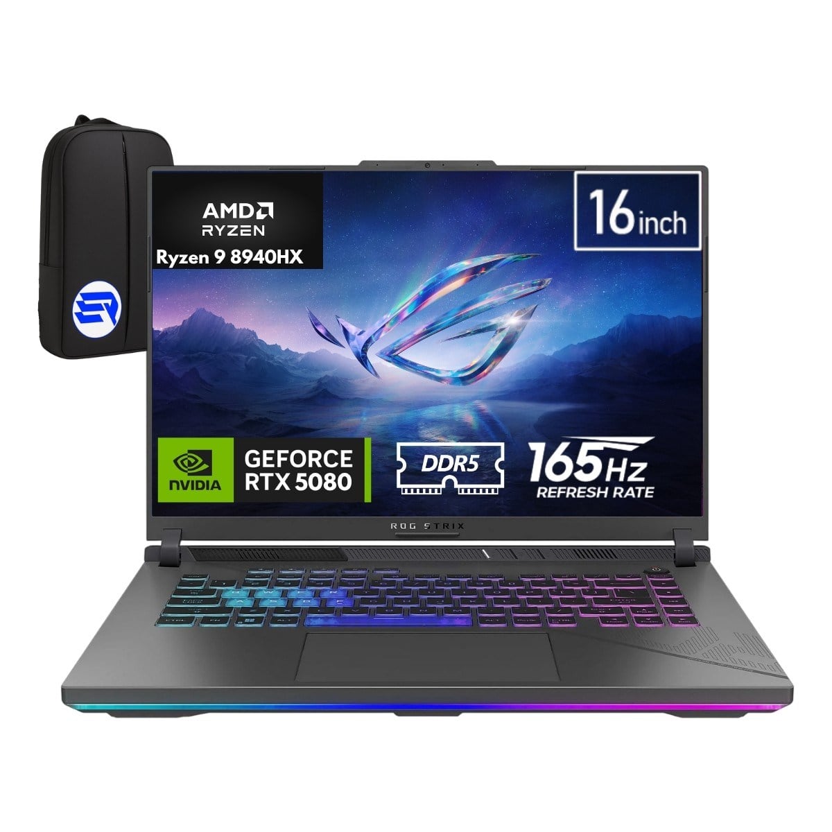 Rog Strix G16 G614PW-RV035EP5 Ryzen 9-8940HX 64GB Ram 2tb SSD RTX5080 Windows 11 Pro 16