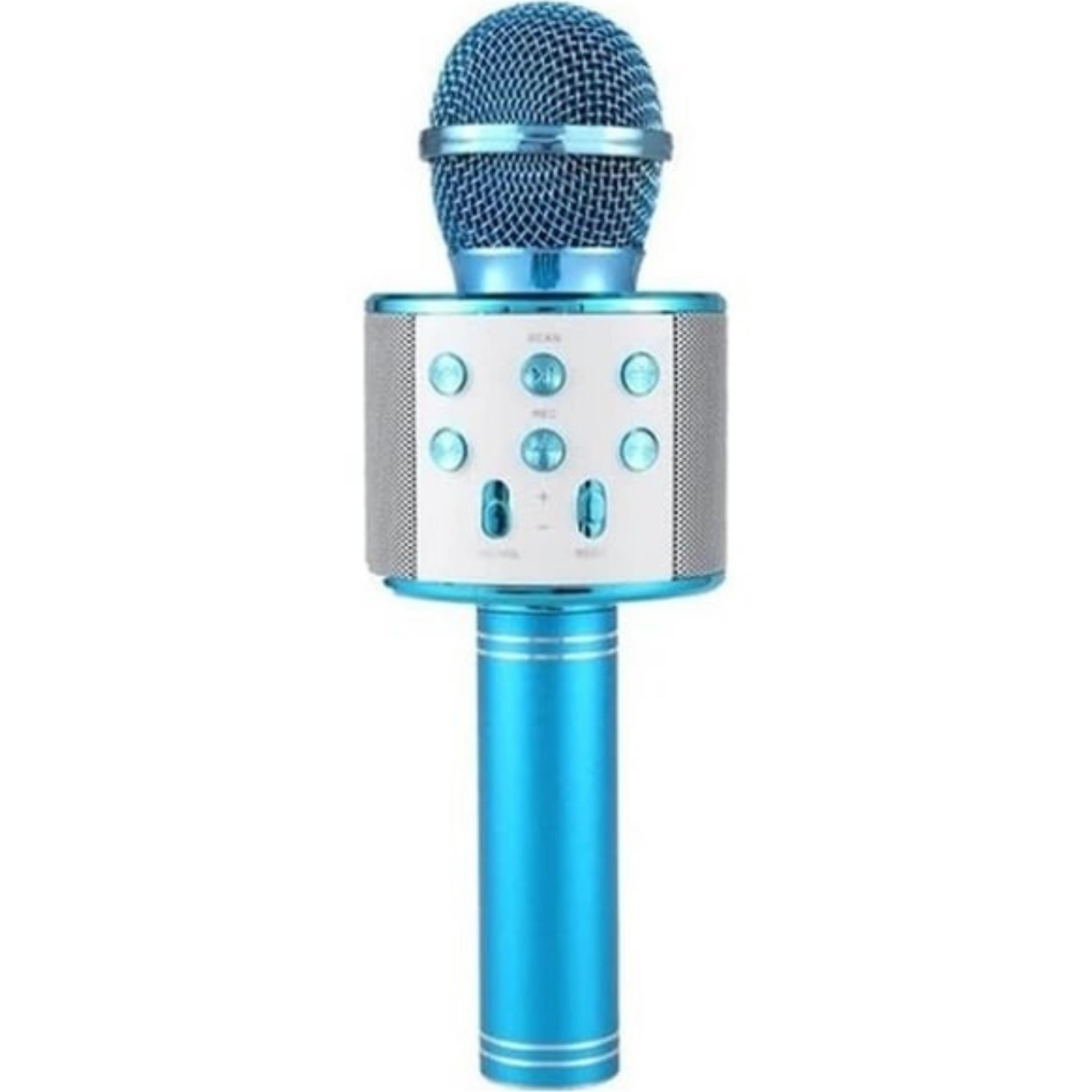 Bluetooth Bağlantılı Mavi Karaoke Mi̇krofon 