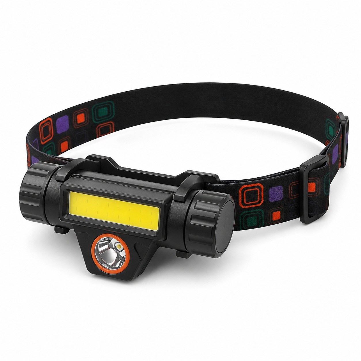DP-696 Şarjlı Kafa Feneri COB LED ve Odaklı LED Çift Aydınlatmalı Ayarlanabilir Kafa Bantlı Güçlü Kamp Outdoor Balıkçılık Tamir Baş Feneri