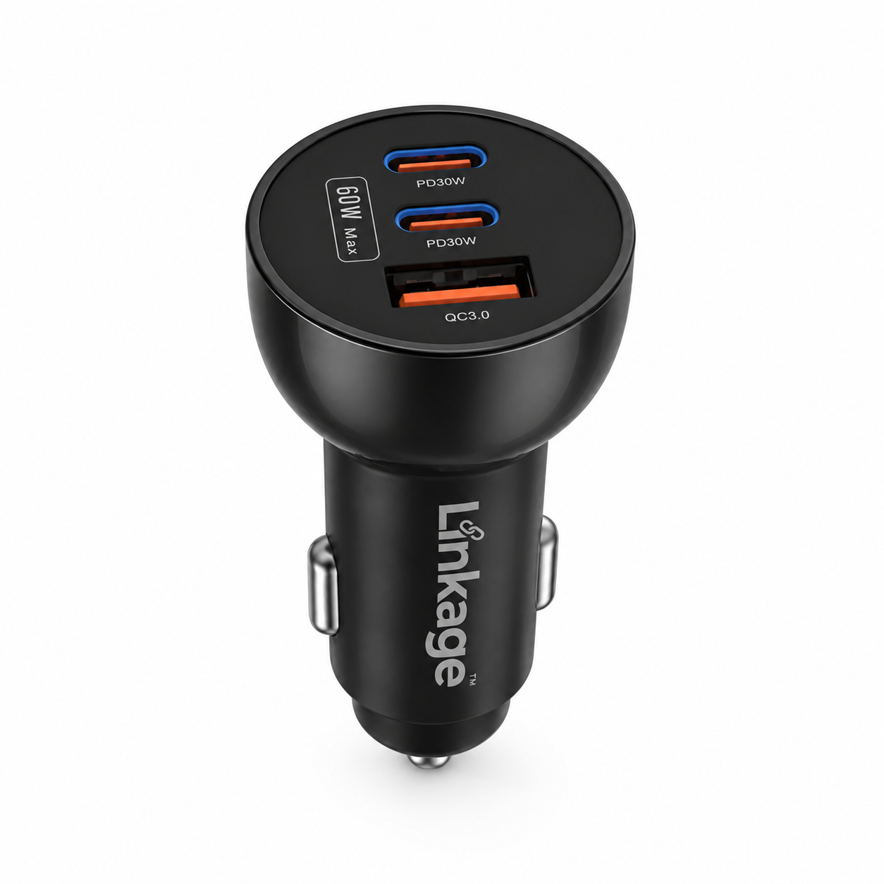 LNC01 60W PD 30W Araç İçi Şarj Cihazı 2 Type C 1 USB QC3.0 Hızlı Şarj Adaptörü 12V 24V Araç Çakmaklık Şarj Aleti