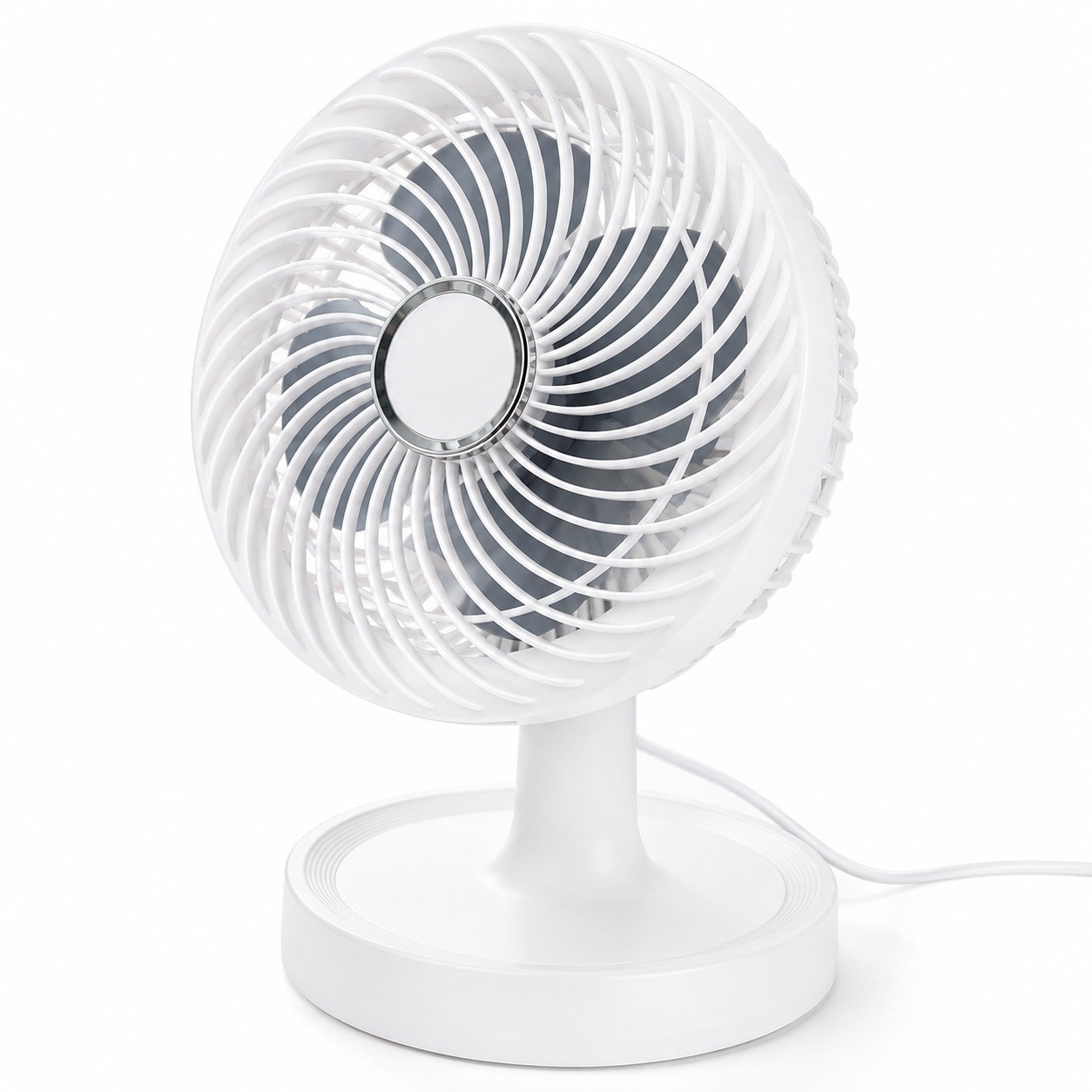 SF7703 Mini Masaüstü Vantilatör 2 Kademeli Hız Ayarlı Sessiz Çalışma 45° Otomatik Salınımlı 2200 RPM Fan Oynar Başlıklı 