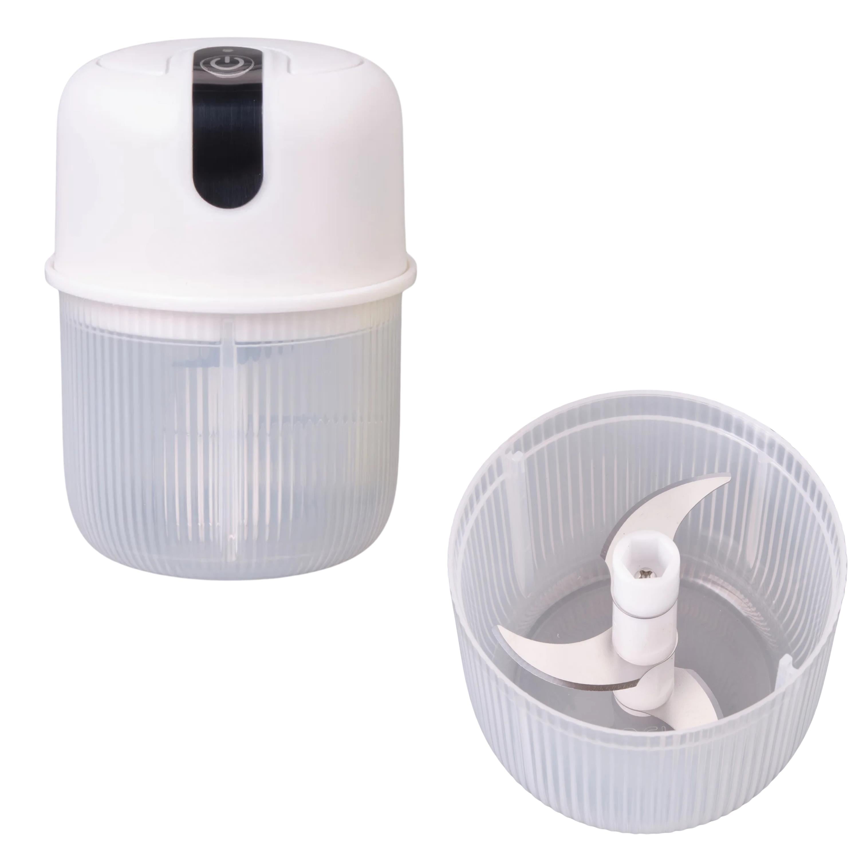 USB Şarjlı Mini Elektrikli Doğrayıcı Blender 3 Bıçaklı 280 ml Kablosuz Taşınabilir Sarımsak Soğan Sebze Parçalayıcı Pratik Rondo Mutfak Doğrayıcı