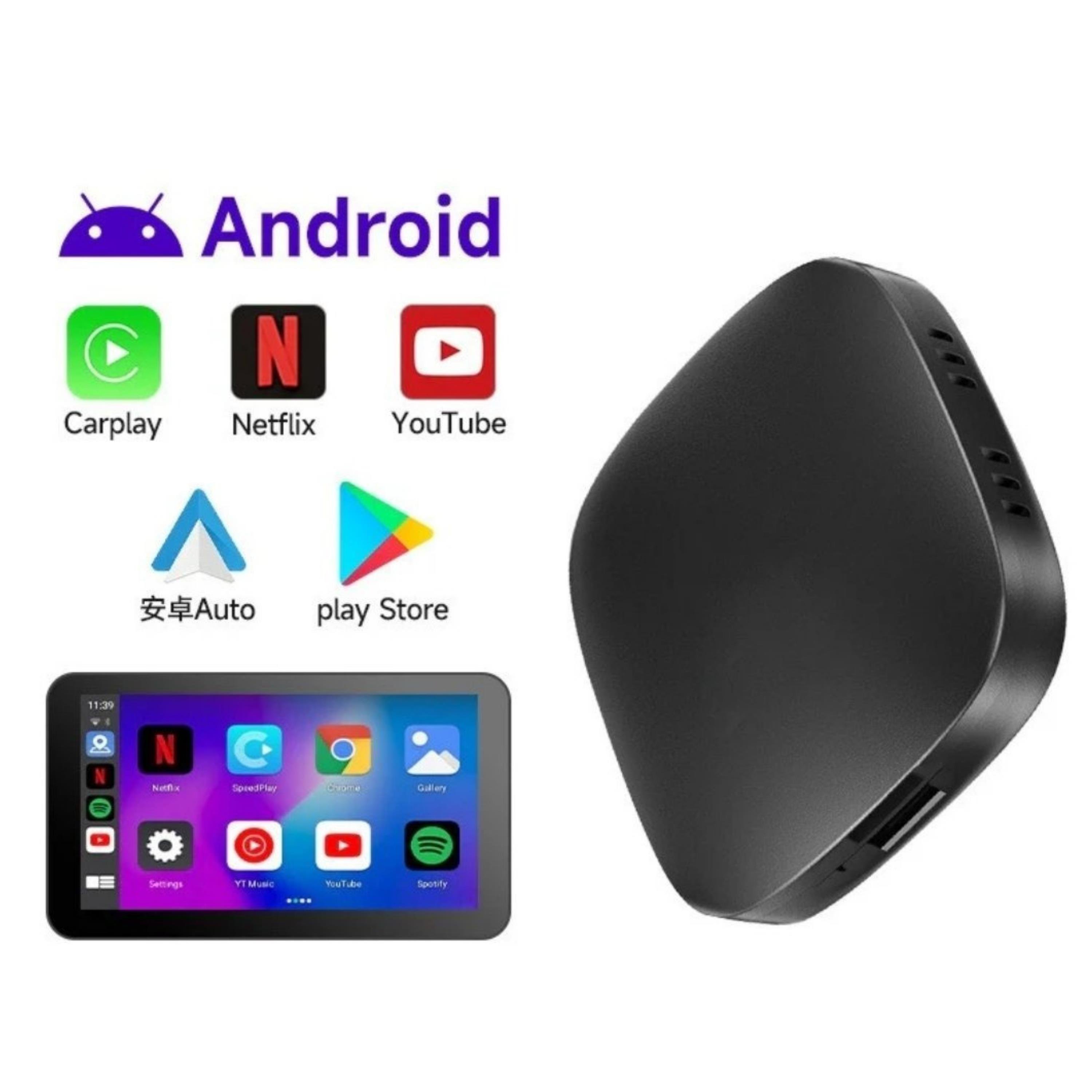 Wireless CarPlay Android Auto 4 Çekirdekli Full Hd 1080P Video Oynatmalı Araç İçi Kablosuz Android Box