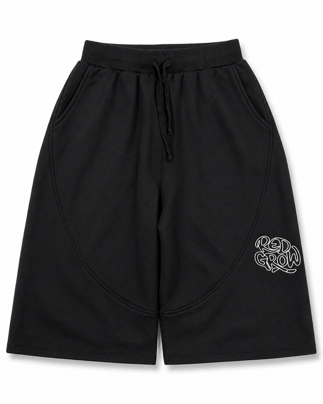 LongLine Baggy Short “RED VEYRA” | Siyah | Ürün | 1