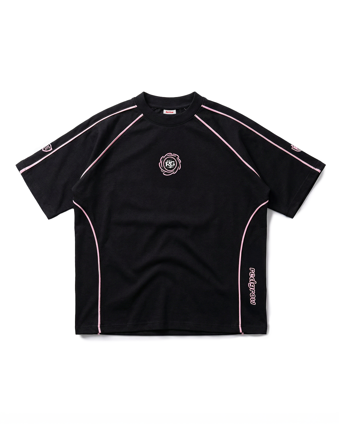 T-shirt Boxy fit “REDSTRİP” | Siyah | Ürün | 1