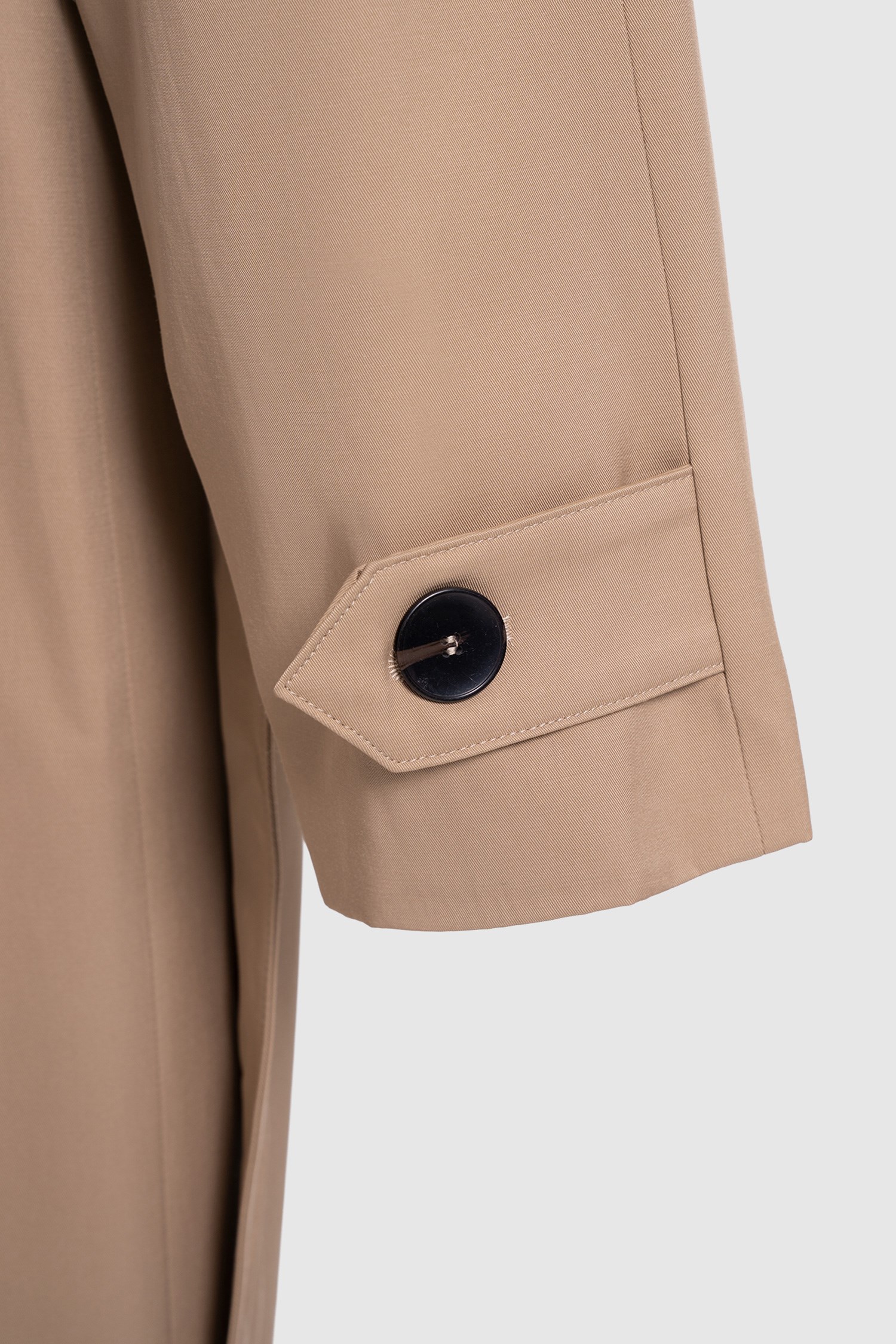 Kadın Camel Oversize Kuşaklı Trençkot-Thalure
