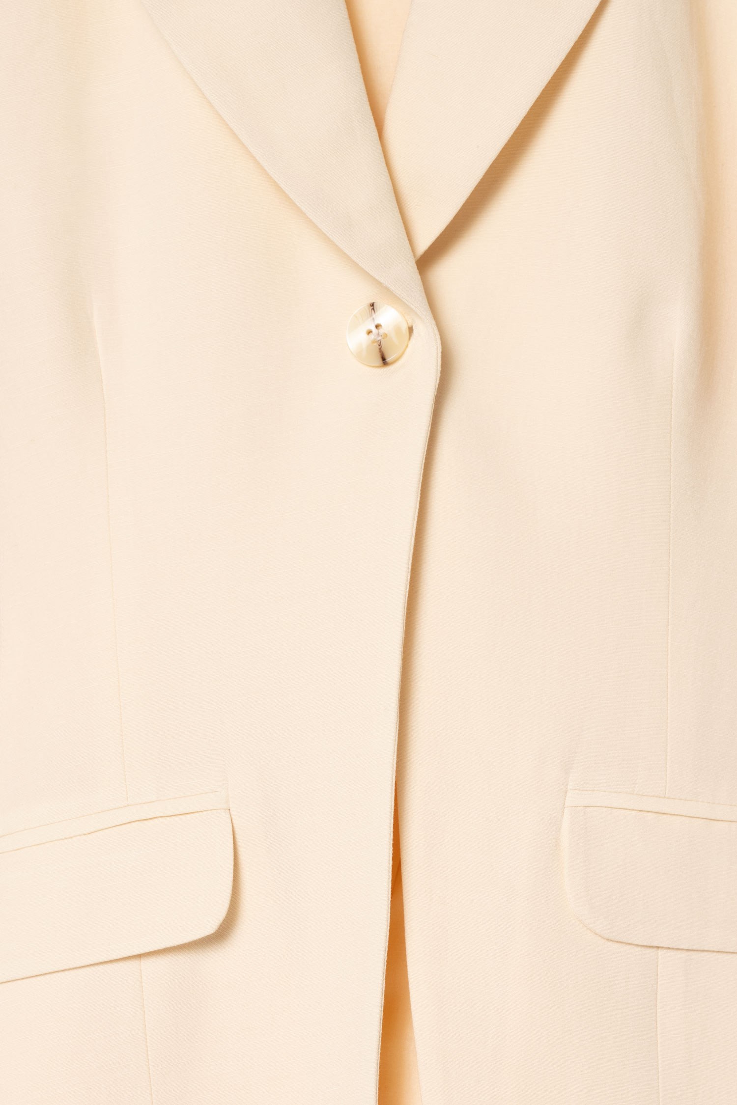 Kadın Krem Balon Kollu Blazer-Thalure