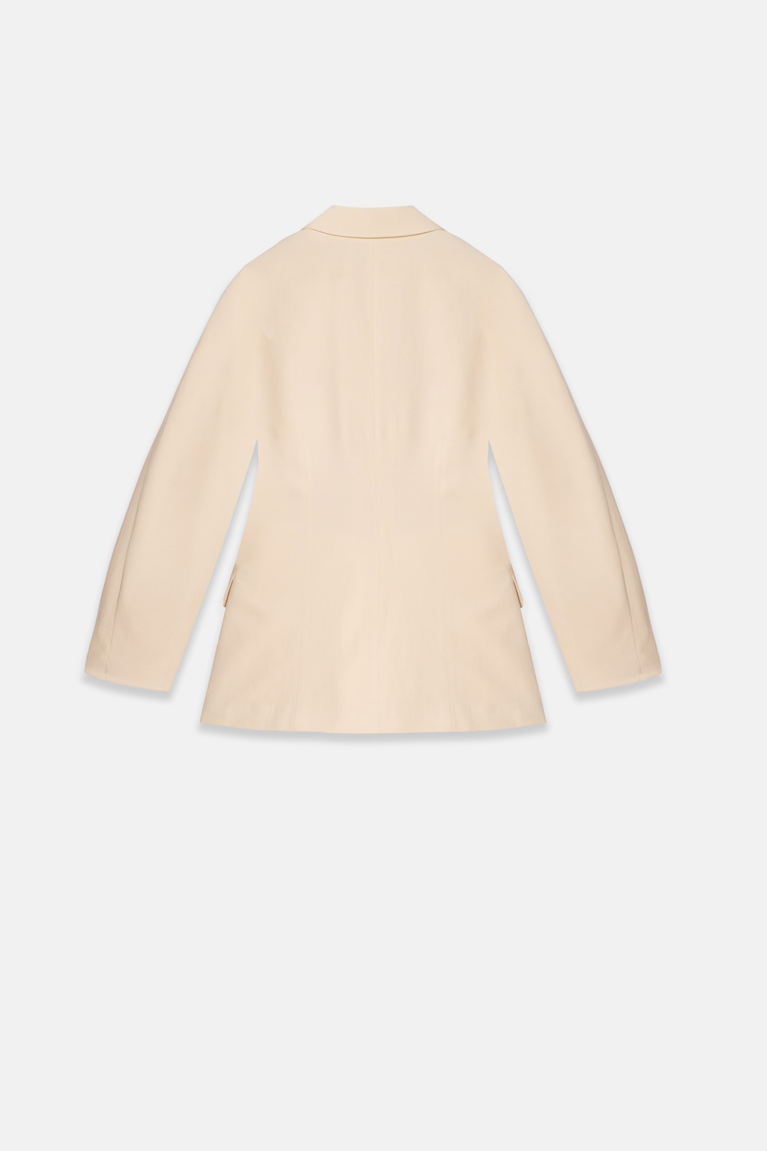 Kadın Krem Balon Kollu Blazer-Thalure