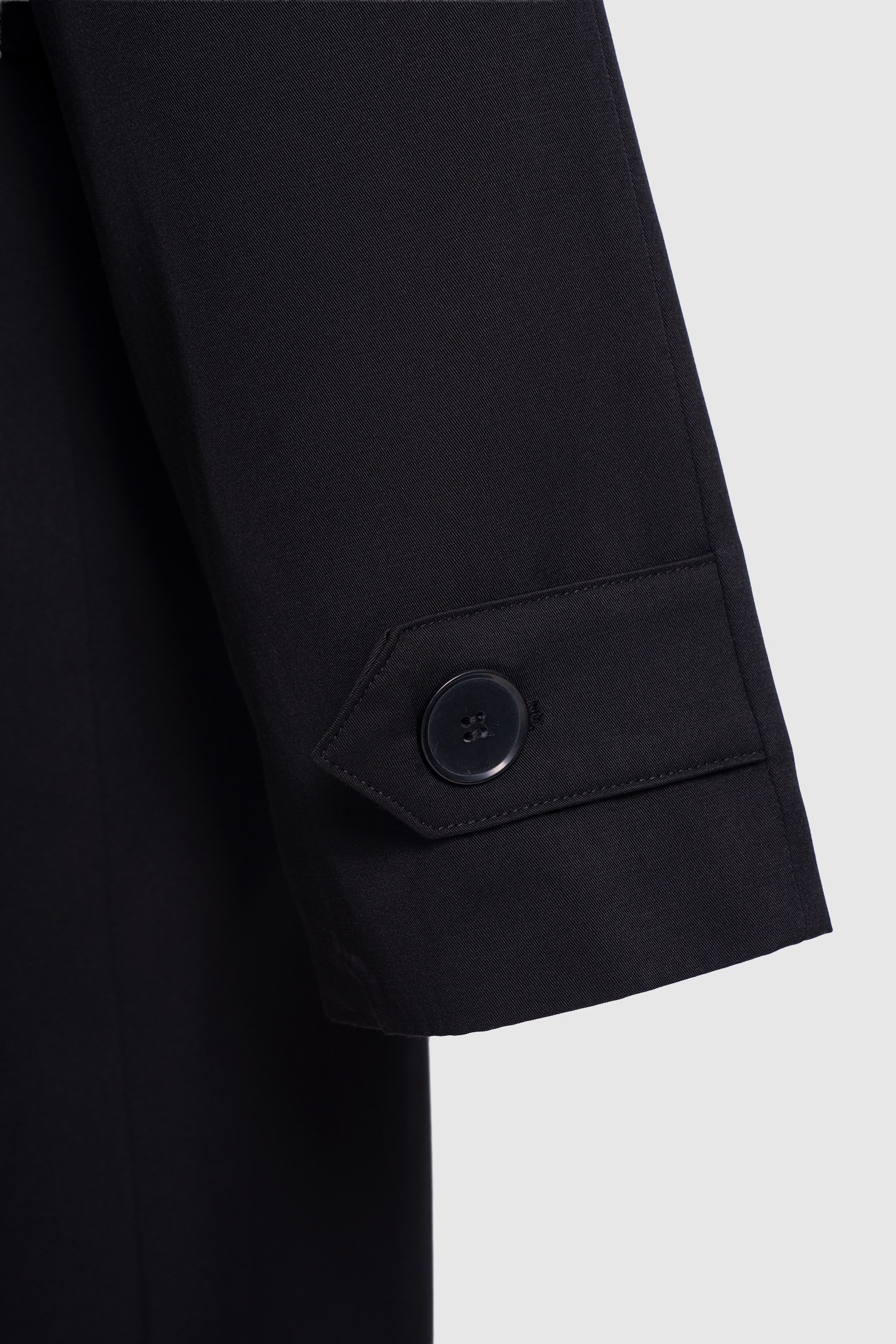 Kadın Siyah Oversize Kuşaklı Trençkot-Thalure