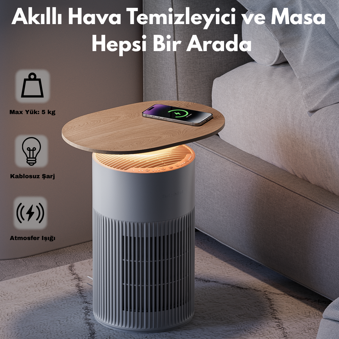 Akıllı Hava Temizleyici (Masa Tipi)