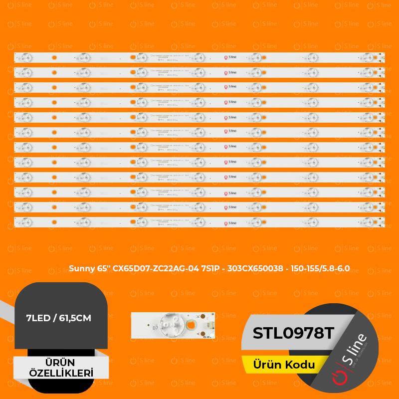 65'' CX65D07-ZC22AG-04 7S1P - 303CX650038 - 150-155/5.8-6.0 Tv Ledi