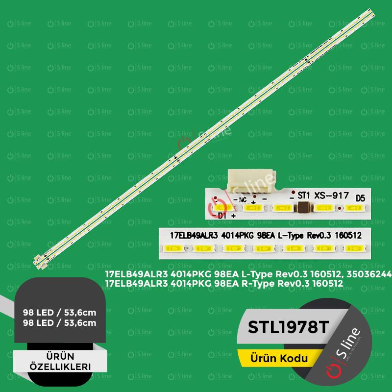 49'' Vestel 17ELB49ALR3,4014PKG 98EA L-Type Rev0.3,4014PKG 98EA R-Type Tv Ledi