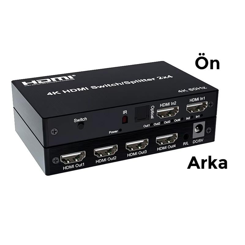 S-Line 4K HDMI Switch-Splitter 2x4