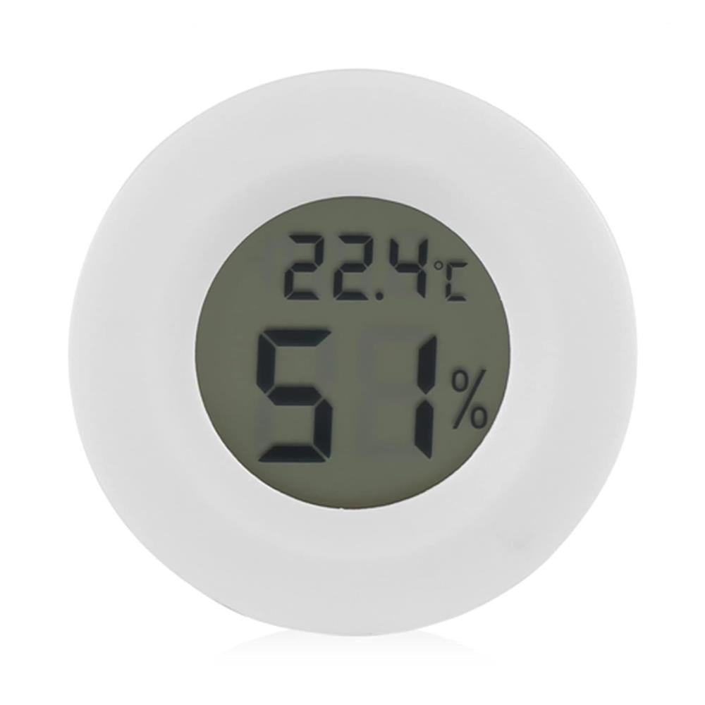 Dijital Termometre ve Higrometre LCD Ekranlı Sıcaklık Nem Ölçer- Beyaz