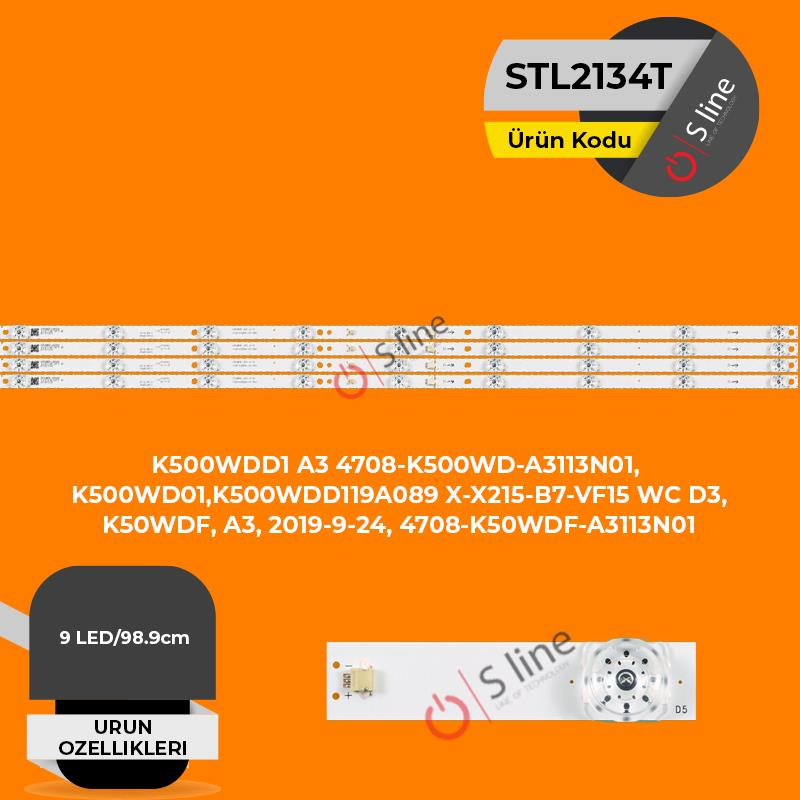 50'' Dijitsu 4708-K500WD-A3113N01, K500WD01,K500WDD119A089 Tv Ledi