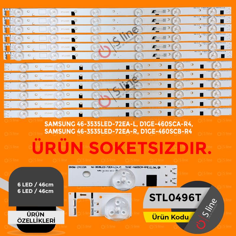 SAMSUNG 46-3535LED-72EA-L, D1GE-460SCA-R4 SET:STL0496X6+STL0497X6