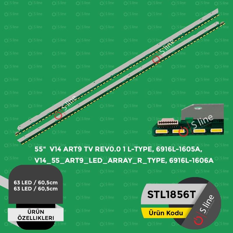 55'' LG V14 ART9 TV REV0.0 1 L-TYPE, 6916L-1605A,6916L-1606A Tv Ledi