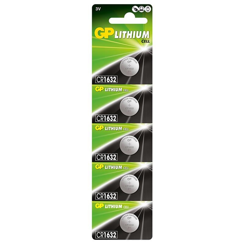 Gp CR1632  3V Lityum Para Pil 5 Lİ KART
