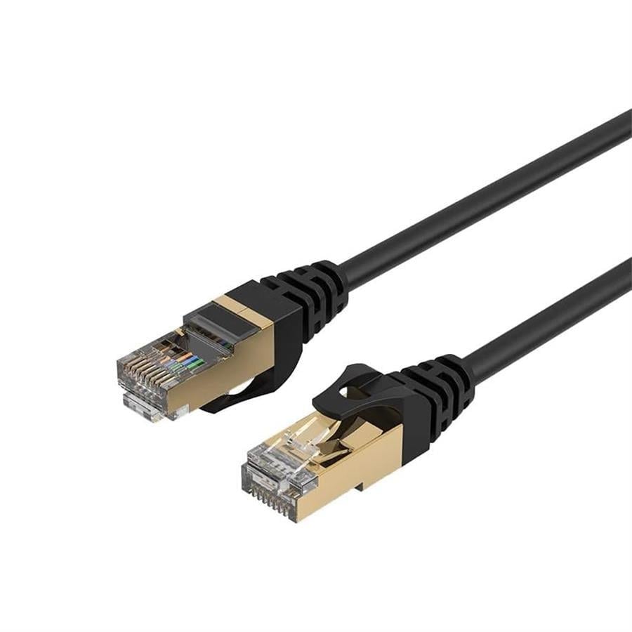 CAT7 10 Metre Ethernet Kablosu - 10GBPS Yüksek Hız, 600MHZ Bant Genişliği, Çift Koruma (Stp), Altın Kaplama Ağ Kablosu