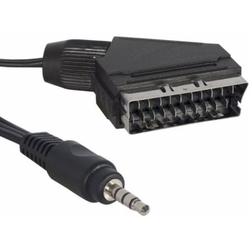 SLine Scart to JACK (17mm)  1.2 Metre AV Görüntü ve Ses Kablosu
