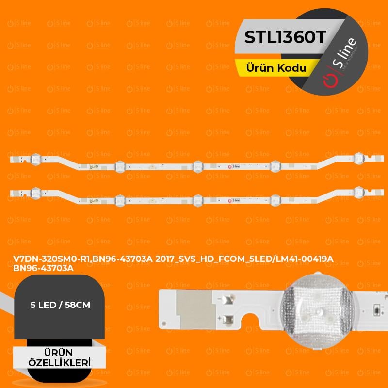 V7DN-320SM0-R1,BN96-43703A 2017_SVS_HD_FCOM_5LED/LM41-00419A BN96-43703A Tv Ledi