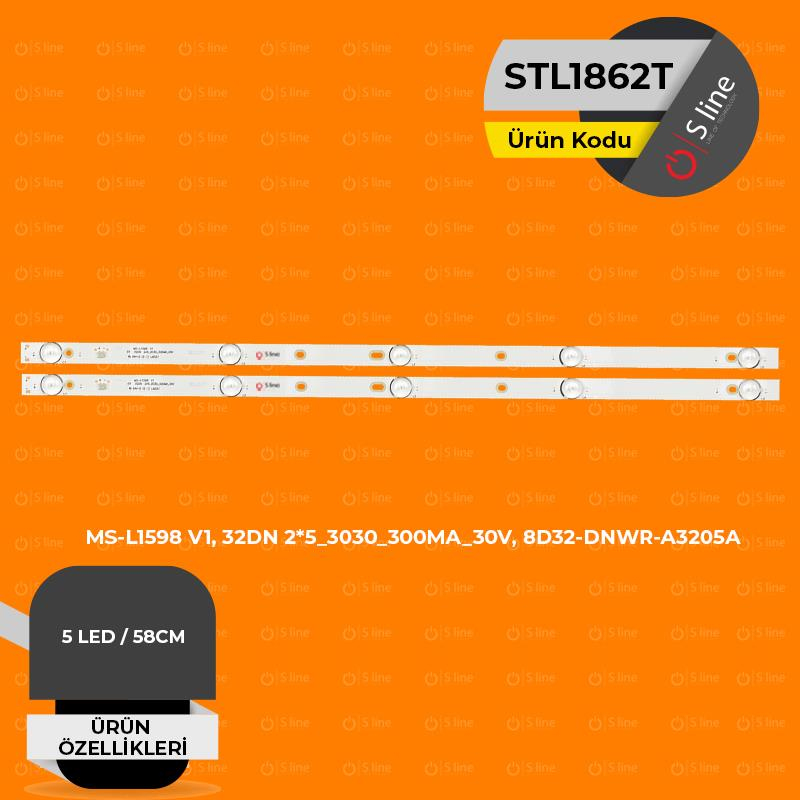 32'' MS-L1598 V1,32DN 2*5_3030_300MA_30V, 8D32-DNWR-A3205A Tv Led Bar